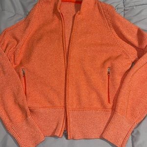 Lululemon cotton blend full-zip sweater